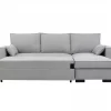 Chaise longue com cama MARLON reversível 3 lugares cinza
