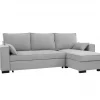 Chaise longue com cama MARLON reversível 3 lugares cinza