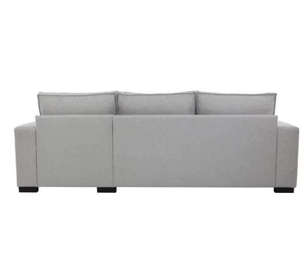 Chaise longue com cama MARLON reversível 3 lugares cinza