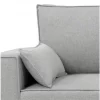 Chaise longue com cama MARLON reversível 3 lugares cinza