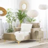 Chaiselongue ABERDEEN Samt Sandbeige CH