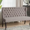 Sofa TORSBY, light brown, fabric DEF