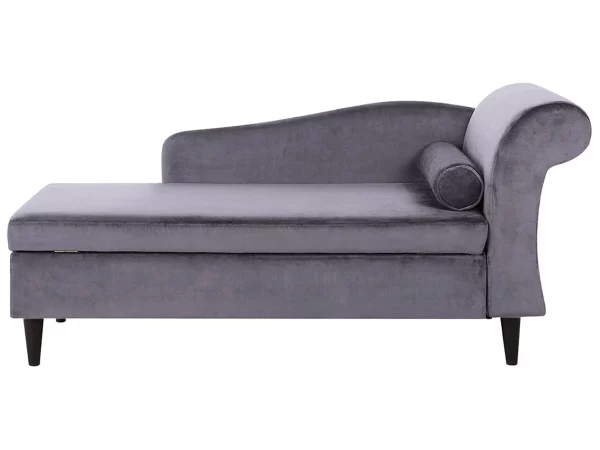 Chaiselongue LUIRO dunkelgrau rechtsseitig CH