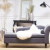 Chaiselongue LUIRO dunkelgrau rechtsseitig CH