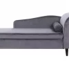Chaiselongue LUIRO dunkelgrau rechtsseitig CH