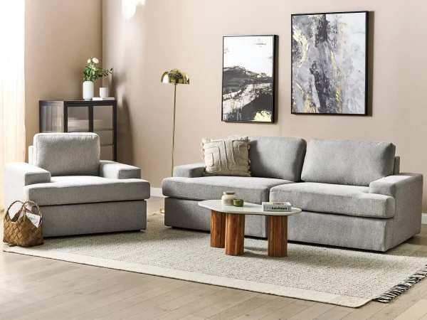 Sofa Set, ALLA, light grey