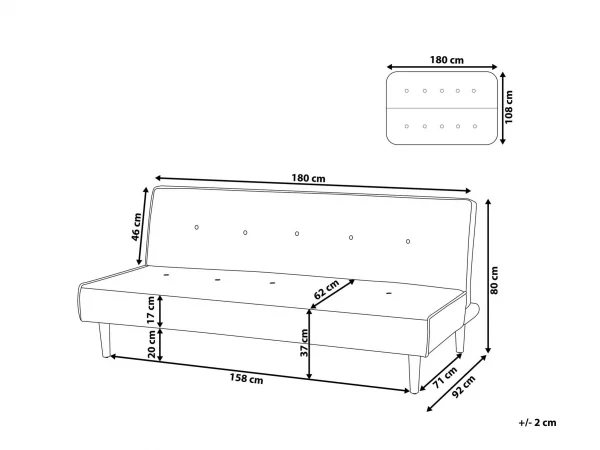 Sofa VISBY Golden Brown DEF