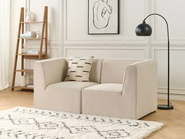 2 Seater Sofa, LEMVIG, Beige, DEF