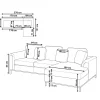 Sofa Ecksofa OSLO L hellgrau ohne Ottomane CH