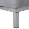 Sofa Ecksofa OSLO L hellgrau ohne Ottomane CH