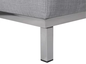 Sofa Ecksofa OSLO L hellgrau ohne Ottomane CH