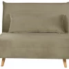 Sofa Bed SETTEN Velvet Olive Green DEF