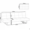 |Sofa DERBY small, brown, 189 cm DEF