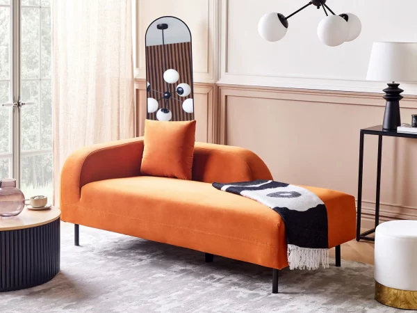 Chaise lounge brick orange LE CRAU