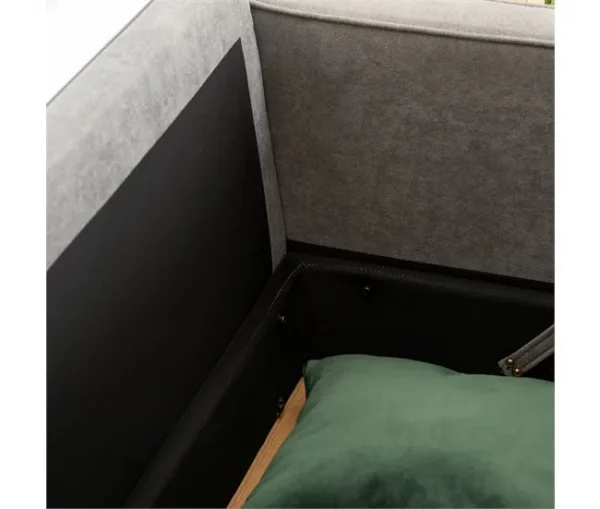 HOMCOM Sofá de 3 lugares acolchoado com 3 almofadas e apoios de braço Espaço de armazenamento Estilo moderno para sala de estar Quarto 166,5x62x82 cm cinza