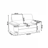 2 Seater Sofa, VOGAR, light beige DEF