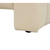 Chaise-longue à direita em veludo creme LANNILS