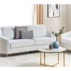 Sofá de 3 lugares em bouclé branco TROSA