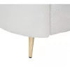 Sofá de 3 lugares em bouclé branco TROSA
