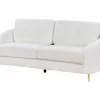 Sofá de 3 lugares em bouclé branco TROSA
