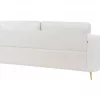 Sofá de 3 lugares em bouclé branco TROSA