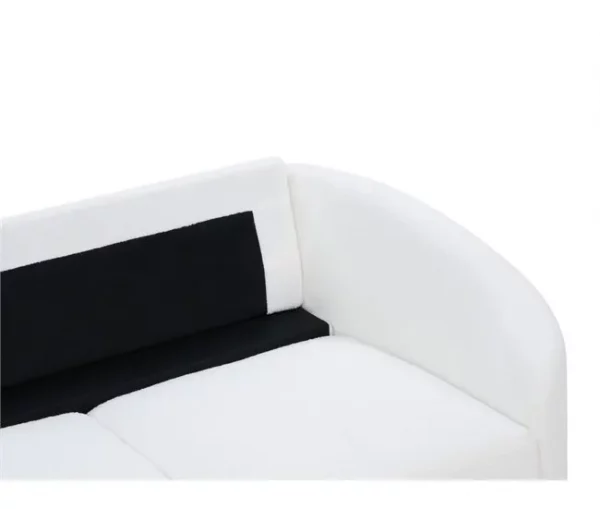 Sofá de 3 lugares em bouclé branco TROSA