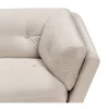 Sofá de 3 lugares em veludo creme LENVIK