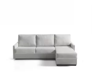 Chaise longue com cama AVA reversível 3 lugares cinza