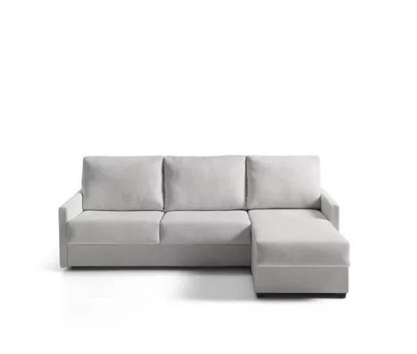 Chaise longue com cama AVA reversível 3 lugares cinza