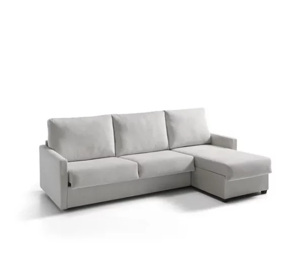 Chaise longue com cama AVA reversível 3 lugares cinza