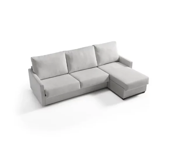 Chaise longue com cama AVA reversível 3 lugares cinza