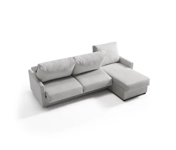 Chaise longue com cama AVA reversível 3 lugares cinza