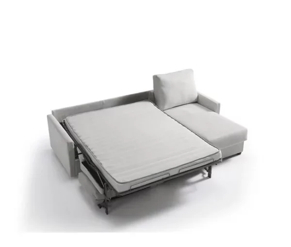 Chaise longue com cama AVA reversível 3 lugares cinza