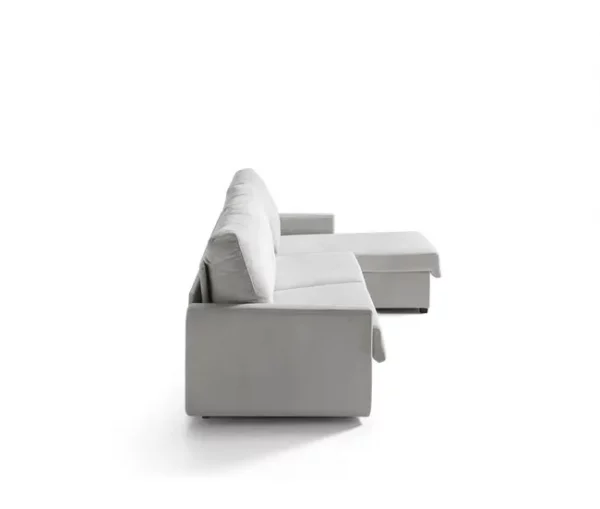 Chaise longue com cama AVA reversível 3 lugares cinza