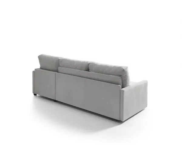 Chaise longue com cama AVA reversível 3 lugares cinza