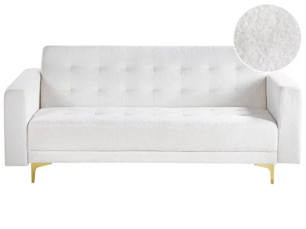 Seater ABERDEEN, white boucle DEF
