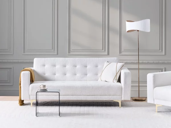 Seater ABERDEEN, white boucle DEF