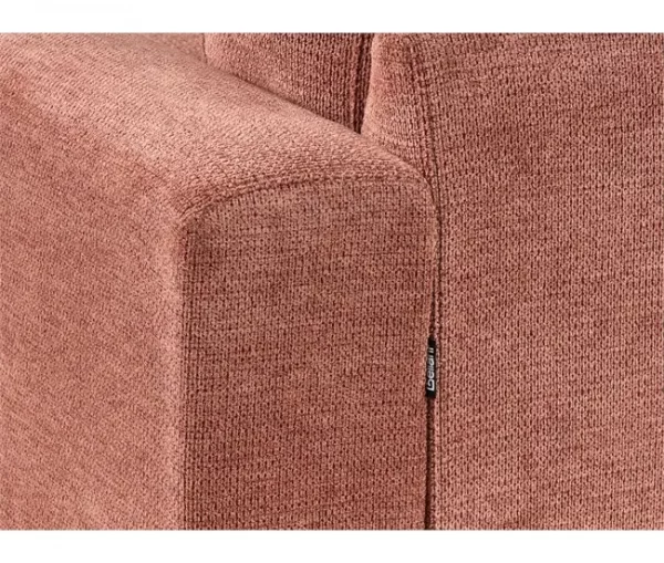 Sofá de canto à esquerda MALOY Vermelho Esquerdo
