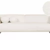 3 Seater Sofa, LEIREN, White Boucle DEF