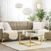 Sofa links/rechts ABERDEEN Samt Sandbeige CH