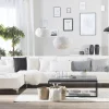 Schlafsofa ABERDEEN Kunstleder Weiss Mittelst. L/R CH