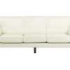 Sofa LOKKA, 3 sitzer off-white fabric DEF