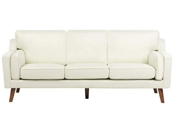 Sofa LOKKA, 3 sitzer off-white fabric DEF