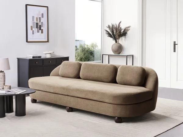 Sofa FANSEN, light brown fabric DEF