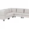 5-Seater Modular Corner Sofa UNSTAD Light Beige DEF