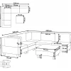 5-Seater Corner Sofa with Ottoman UNSTAD White DEF