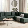 5-Seater Modular Corner Sofa UNSTAD Dark Green DEF
