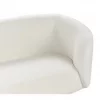 Sofá de 2 lugares em tecido bouclé preto e branco LOEN