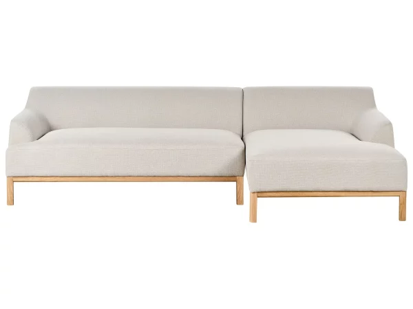 Left Corner Sofa Light Beige SOSJO