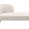 Chaise lounge TANLAY, light beige, fabric, left DEF